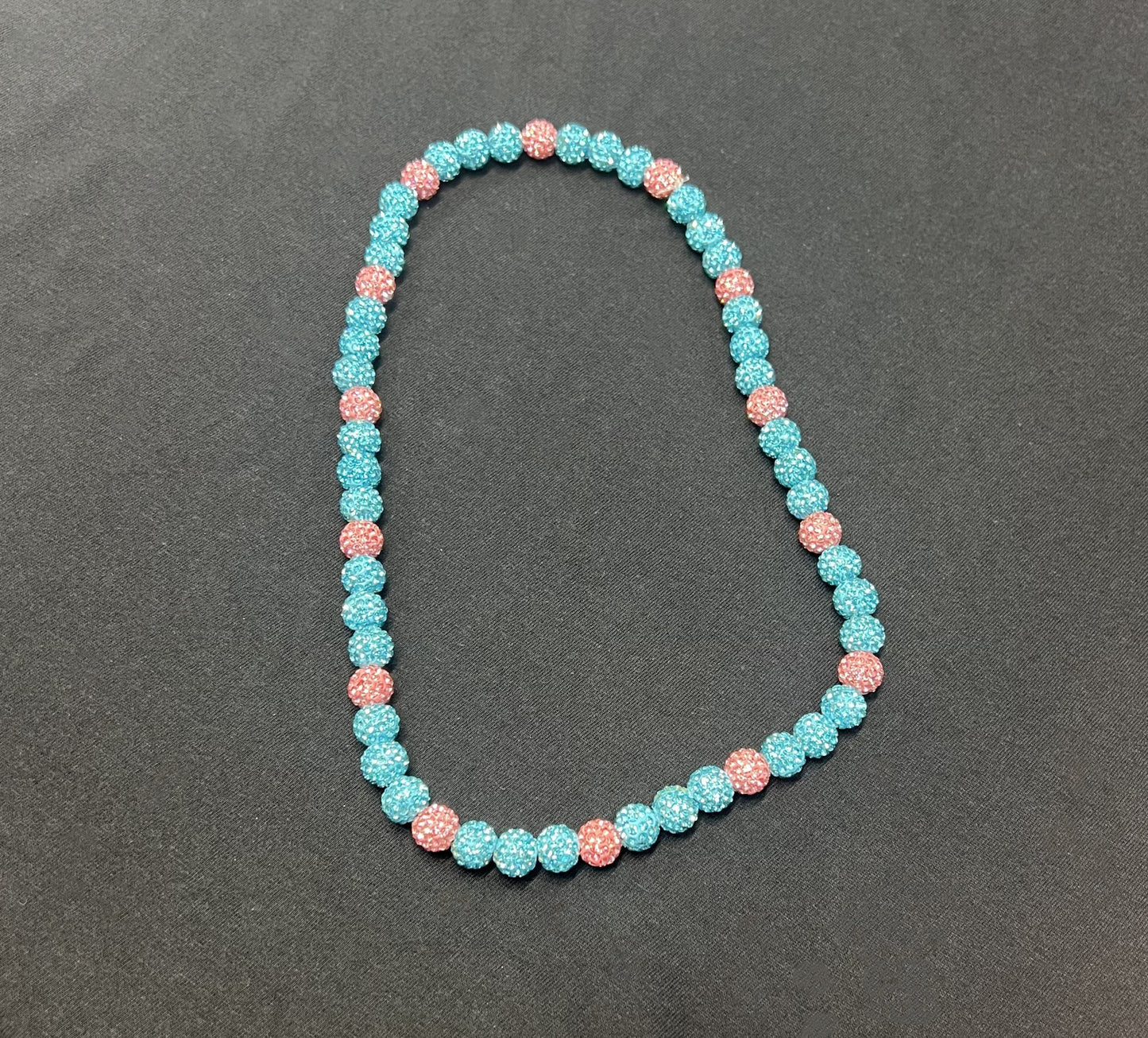 Blue Cotton Candy Necklace