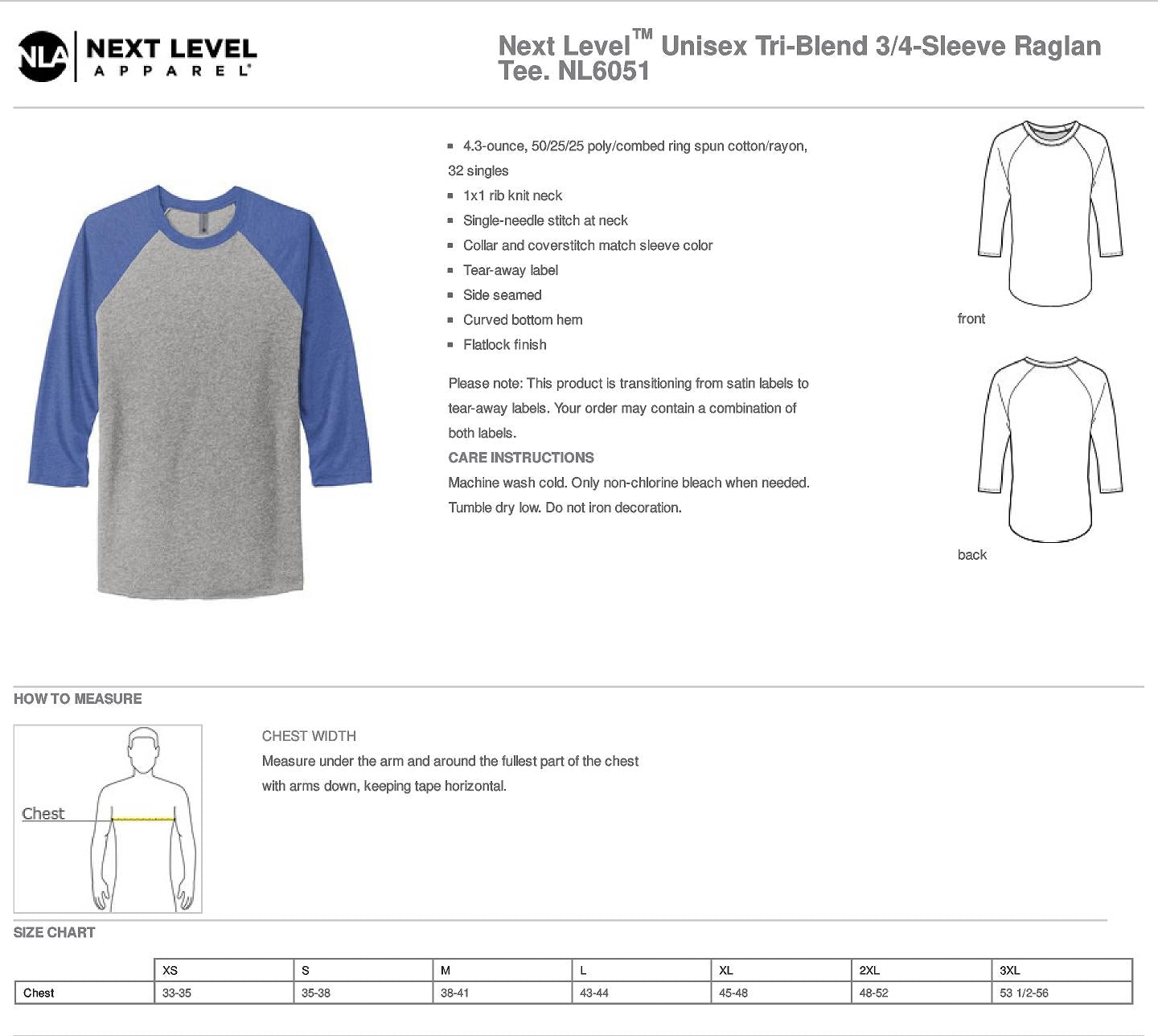 Next Level Tri Blend Raglan 07