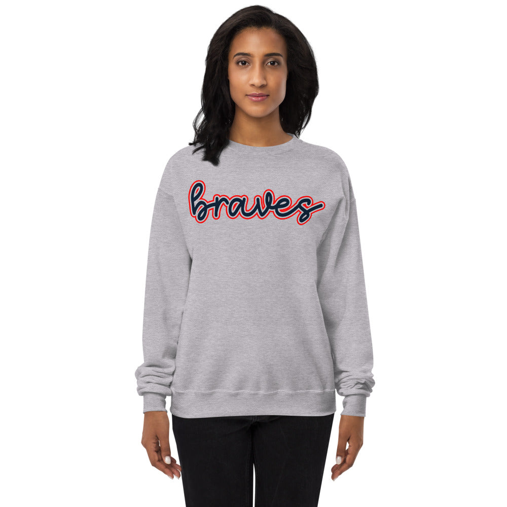 Braves Unisex fleece sweatshirt