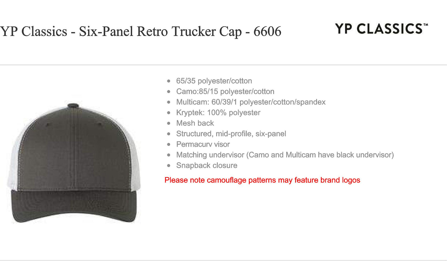 YP Classics Trucker Snap Back Hat 05